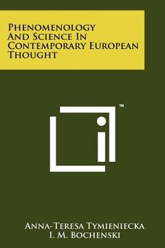 portada phenomenology and science in contemporary european thought