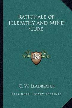 portada rationale of telepathy and mind cure