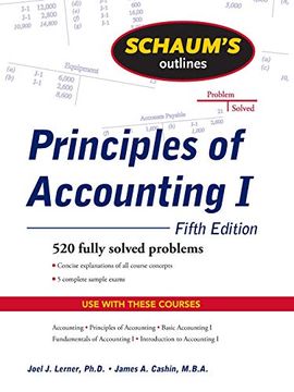portada Schaum's Outline of Principles of Accounting i, Fifth Edition (Schaums Outlines) (en Inglés)