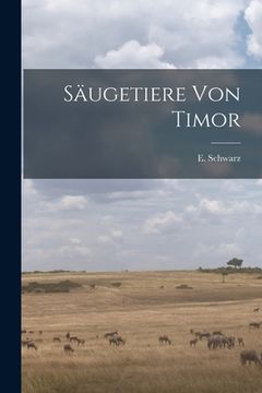 portada Säugetiere Von Timor (en Inglés)
