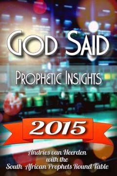 portada God said 2015: A prophetic word over 2015 (in English)
