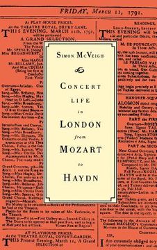 portada Concert Life in London From Mozart to Haydn (en Inglés)