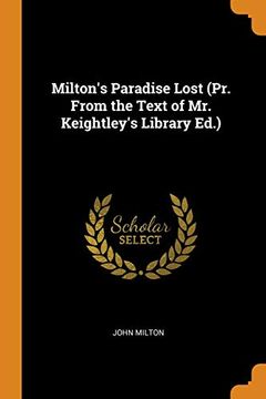 portada Milton's Paradise Lost (Pr. From the Text of mr. Keightley's Library Ed. ) 