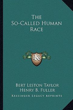 portada the so-called human race (en Inglés)