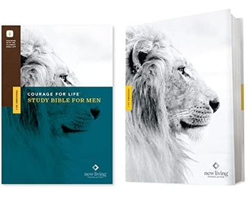 portada Nlt Courage for Life Study Bible for men (Hardcover, Filament Enabled) (en Inglés)