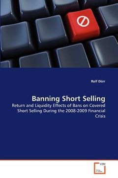 portada banning short selling (en Inglés)