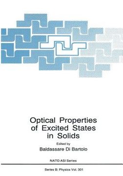 portada Optical Properties of Excited States in Solids (en Inglés)