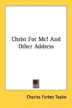 portada christ for me! and other address (in English)
