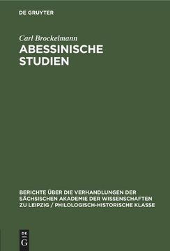 portada Abessinische Studien (in German)