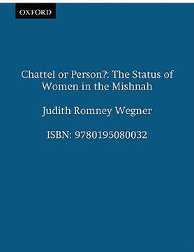 portada chattel or person?: the status of women in the mishnah (en Inglés)