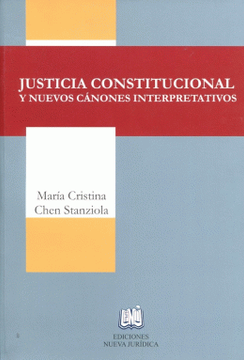 portada Justicia constitucional y nuevos cánones interpretativos