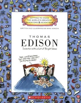 portada Thomas Edison: Inventor With a lot of Bright Ideas (Getting to Know the World's Greatest Inventors & Scientists) 