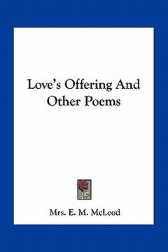 portada love's offering and other poems (en Inglés)