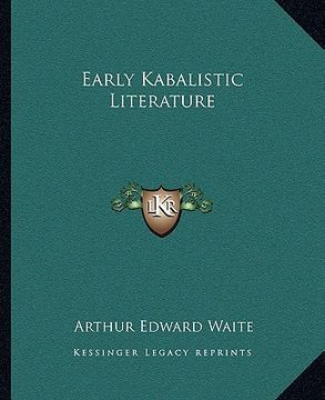 portada early kabalistic literature (en Inglés)