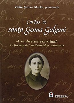 portada Cartas de Santa Gema Galgani: A su Director Espiritual. Padre Germán de san Estanislao, Pasionista (Agua Viva)