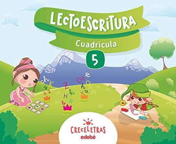portada CRECELETRAS LECTOESCRITURA 5 CUADRÍCULA