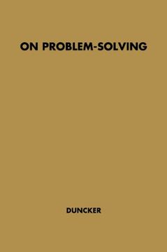 portada On Problem-solving (Godkin Lectures at Harvard University)