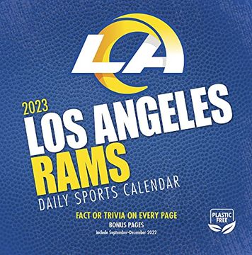 portada Los Angeles Rams 2023 box Calendar (en Inglés)