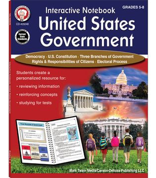 portada Interactive Notebook: United States Government Resource Book, Grades 5 - 8 (en Inglés)