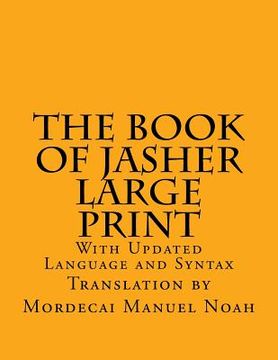 portada The Book of Jasher Large Print: With Updated Language and Syntax