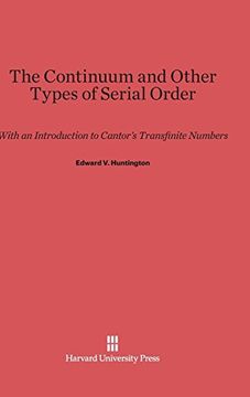 portada The Continuum and Other Types of Serial Order (en Inglés)