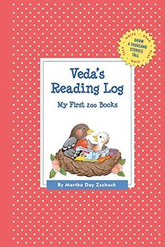 portada Veda's Reading Log: My First 200 Books (Gatst) (Grow a Thousand Stories Tall) (en Inglés)