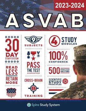 portada Asvab Study Guide: Spire Study System & Asvab Test Prep Guide With Asvab Practice Test Review Questions for the Armed Services Vocational (en Inglés)