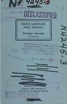 portada Simple Sabotage Field Manual: Strategic Services (Provisional) (en Inglés)