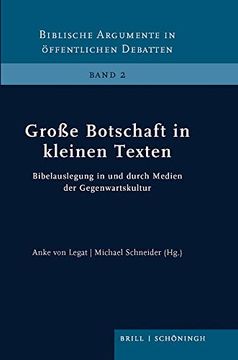 portada Groae Botschaft in Kleinen Texten: Bibelauslegung in Und Durch Medien Der Gegenwartskultur (en Alemán)