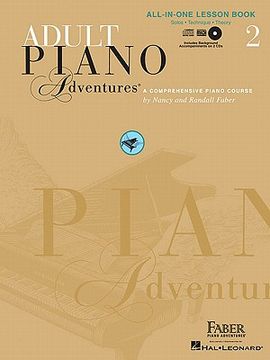 portada adult piano adventures all-in-one lesson book 2 (en Inglés)