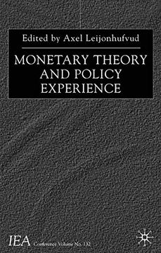 portada Monetary Theory and Policy Experience (International Economic Association Series) (en Inglés)