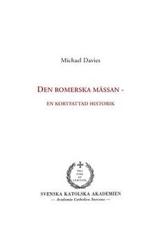 portada Den romerska mässan: en kortfattad historik (in Swedish)