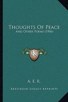 portada thoughts of peace: and other poems (1906) (in English)