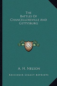 portada the battles of chancellorsville and gettysburg (en Inglés)