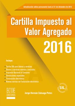 portada Cartilla impuesto al valor agregado 2016 - 2da edición