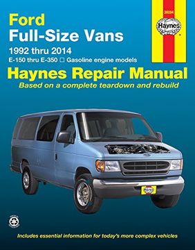 portada Ford Full-Size Vans 1992 Thru 2014 E-150 Thru E-350 Gasoline Engine Models (Hayne's Automotive Repair Manual)