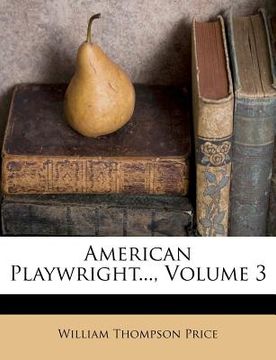 portada american playwright..., volume 3