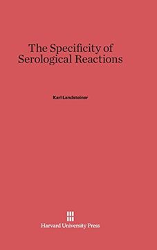 portada The Specificity of Serological Reactions (in English)