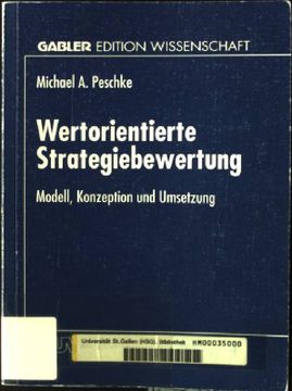 portada Wertorientierte Strategiebewertung: Modell, Konzeption und Umsetzung. Gabler Edition Wissenschaft (en Alemán)