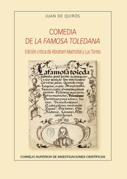 portada Comedia de la Famosa Toledana: Edición Crítica: 94 (Anejos de la Revista de Literatura)