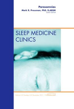 portada Parasomnias, an Issue of Sleep Medicine Clinics: Volume 6-4 (in English)