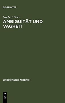 portada Ambiguität und Vagheit: Einf. Un Kommentierte Bibliographie 