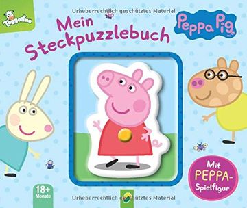 portada Peppa pig Mein Steckpuzzlebuch: Mit Peppa-Spielfigur für Kinder ab 18 Monaten (en Alemán)