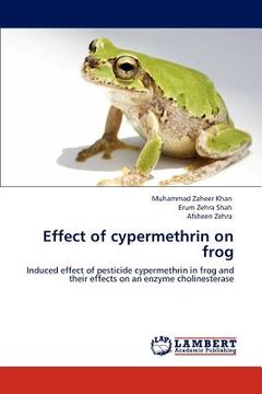 portada effect of cypermethrin on frog