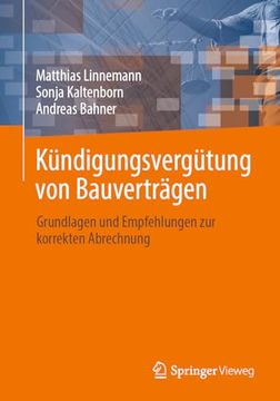 portada Kã¼Ndigungsvergã¼Tung von Bauvertrã¤Gen: Grundlagen und Empfehlungen zur Korrekten Abrechnung (German Edition) [Soft Cover ] (en Alemán)