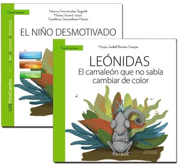 portada Guía: El niño desmotivado + Cuento: Leónidas. El camaleón que no sabía cambiar de color (in Spanish)