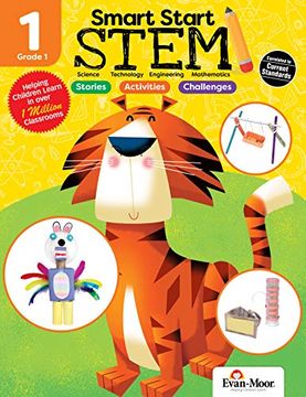 portada Evan-Moor Smart Start Stem Grade 1 Activity Book Hands-On Stem Activities and Critical Thinking Skills (en Inglés)