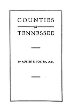 portada counties of tennessee (en Inglés)