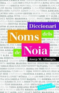 portada Diccionari Dels Noms de Noia (in Catalá)