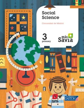portada Social Science 3º Educacion Primaria Mas Savia Madrid Ed 2018 (en Inglés)